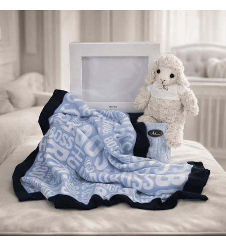 Hugo Boss Baby Decke Set | Luxuriöses Geschenk für Babys – Bebedeparis.com
