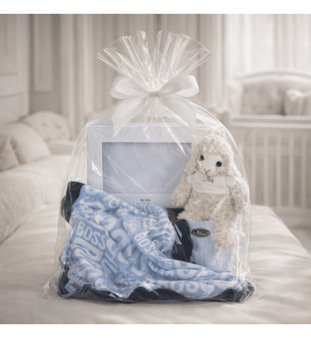 Hugo Boss Baby Decke Set | Luxuriöses Geschenk für Babys – Bebedeparis.com