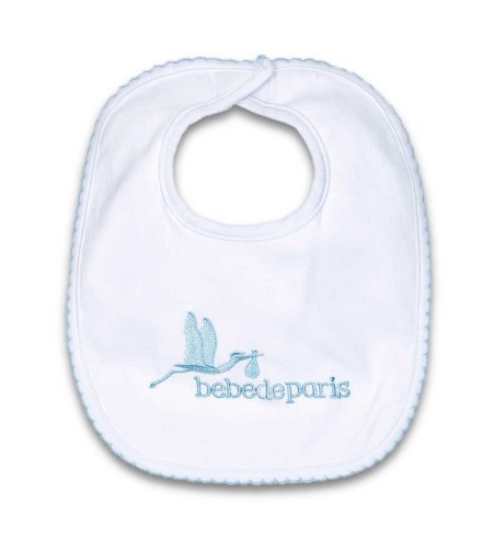 Babero Algodón Bebé Azul