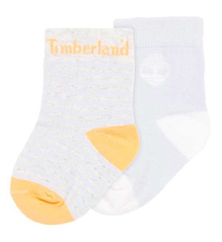 calcetines grises y naranjas timberland