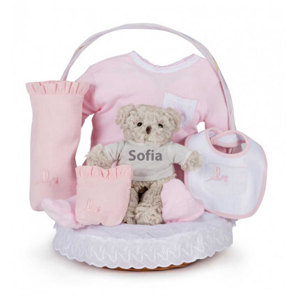 Classic Essential Baby Gift Basket Rosa