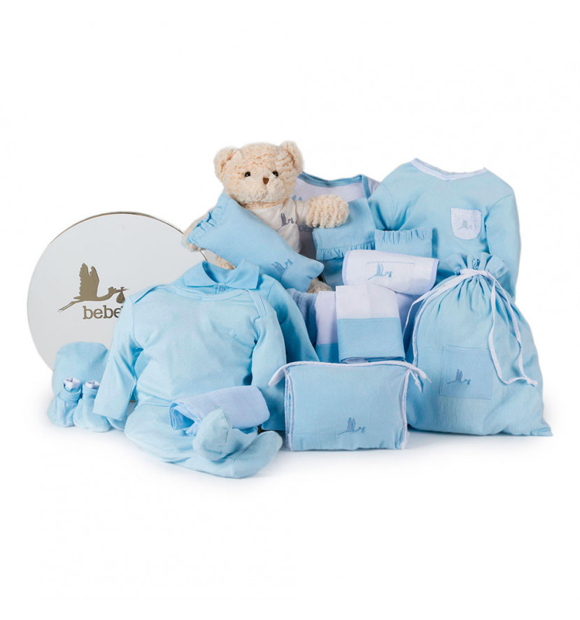 Baby Geschenkbox Klassisch Traum Blau