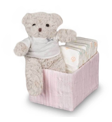 Regalo Bebé Happy Pañales Rosa