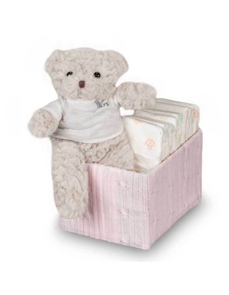 Regalo Bebé Happy Pañales Rosa