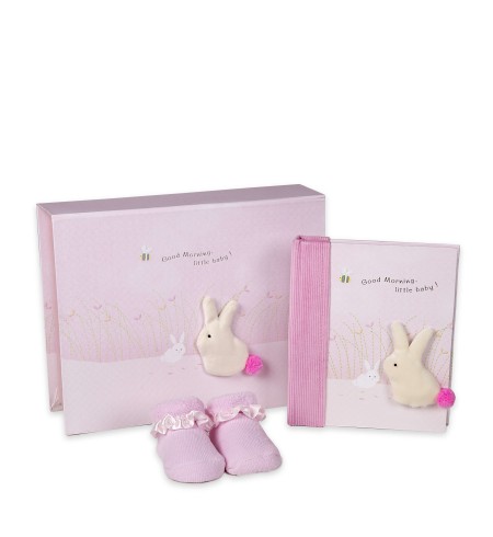 Set regalo cojín elefante rosa