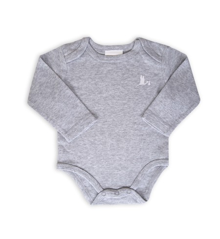 regalo bebé body gris