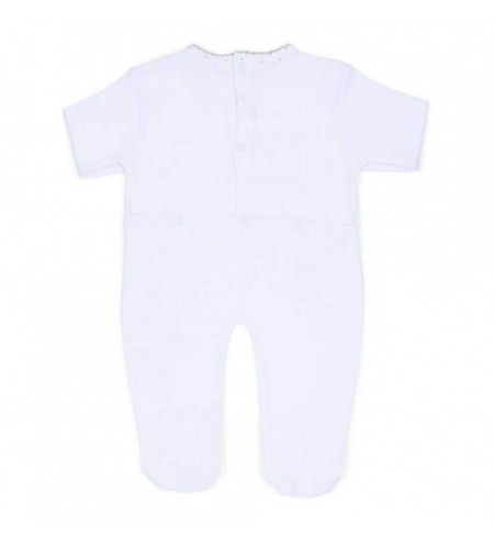 Canastilla Manta Personalizada y Pijama y doudou personalizado gris