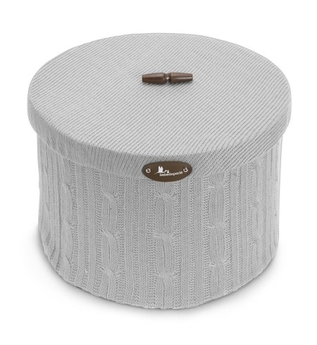 Canastilla Manta bordada body babero y oso peluche