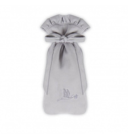 Canastilla Clásica Esencial con Osito Teddy gris